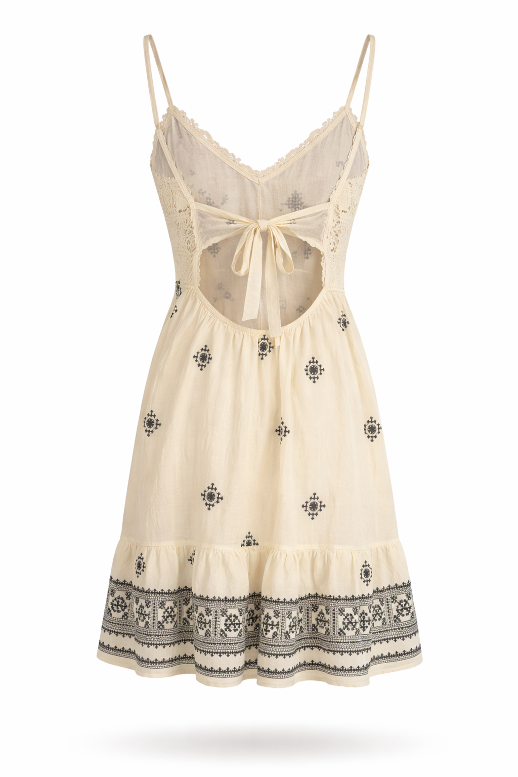 Boho Mini Tie Dress