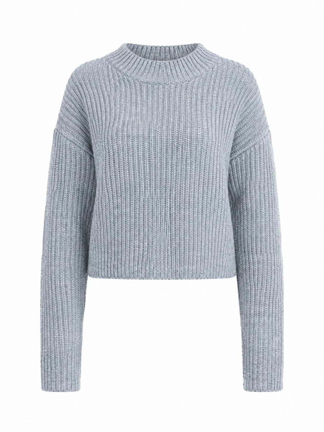 Ribbed Mock Neck Sweater