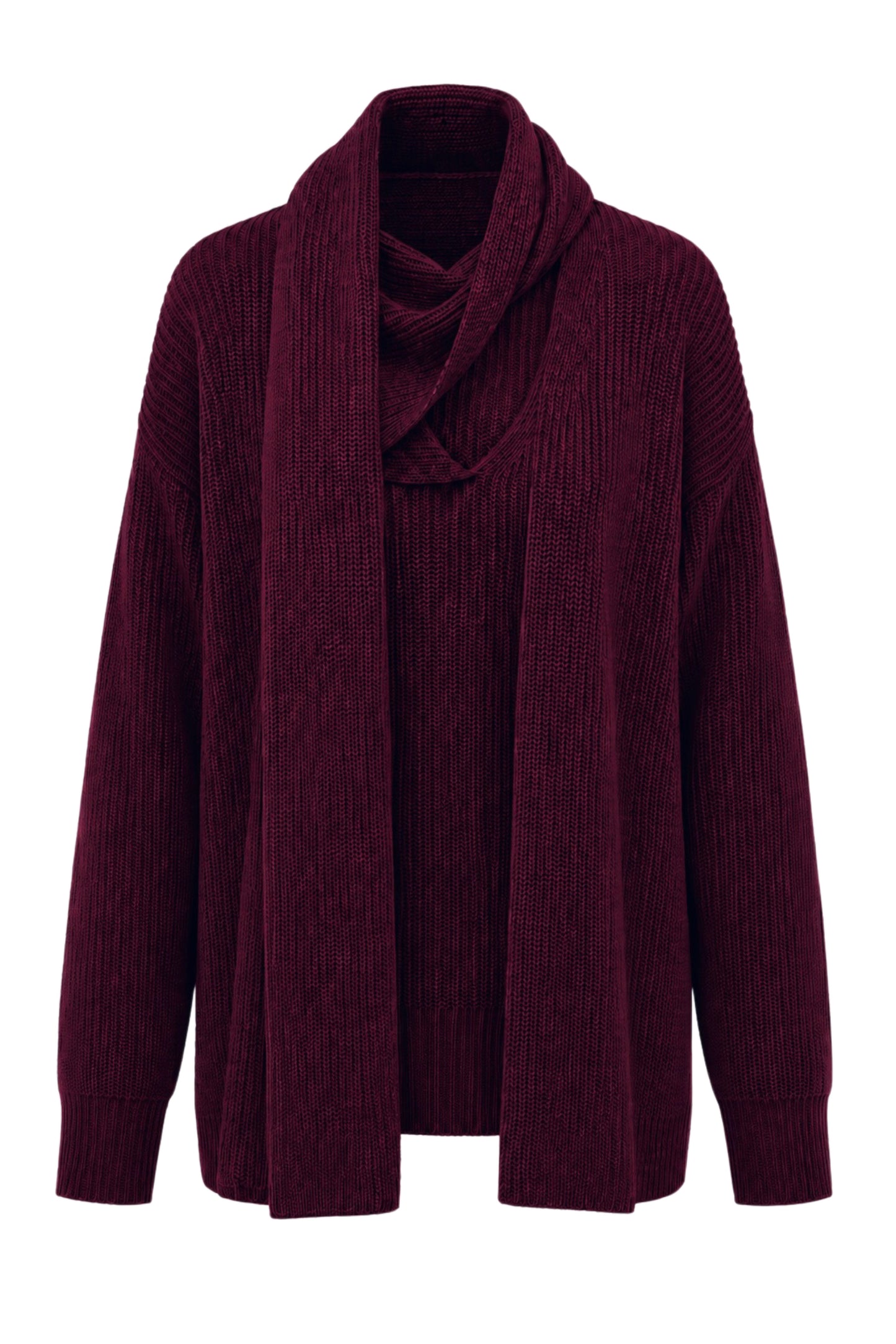 Knit Scarf Sweater