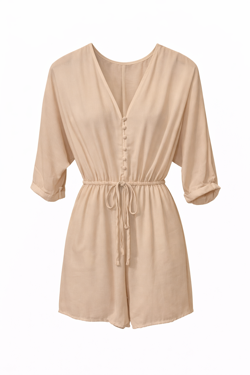 Button Tie Romper