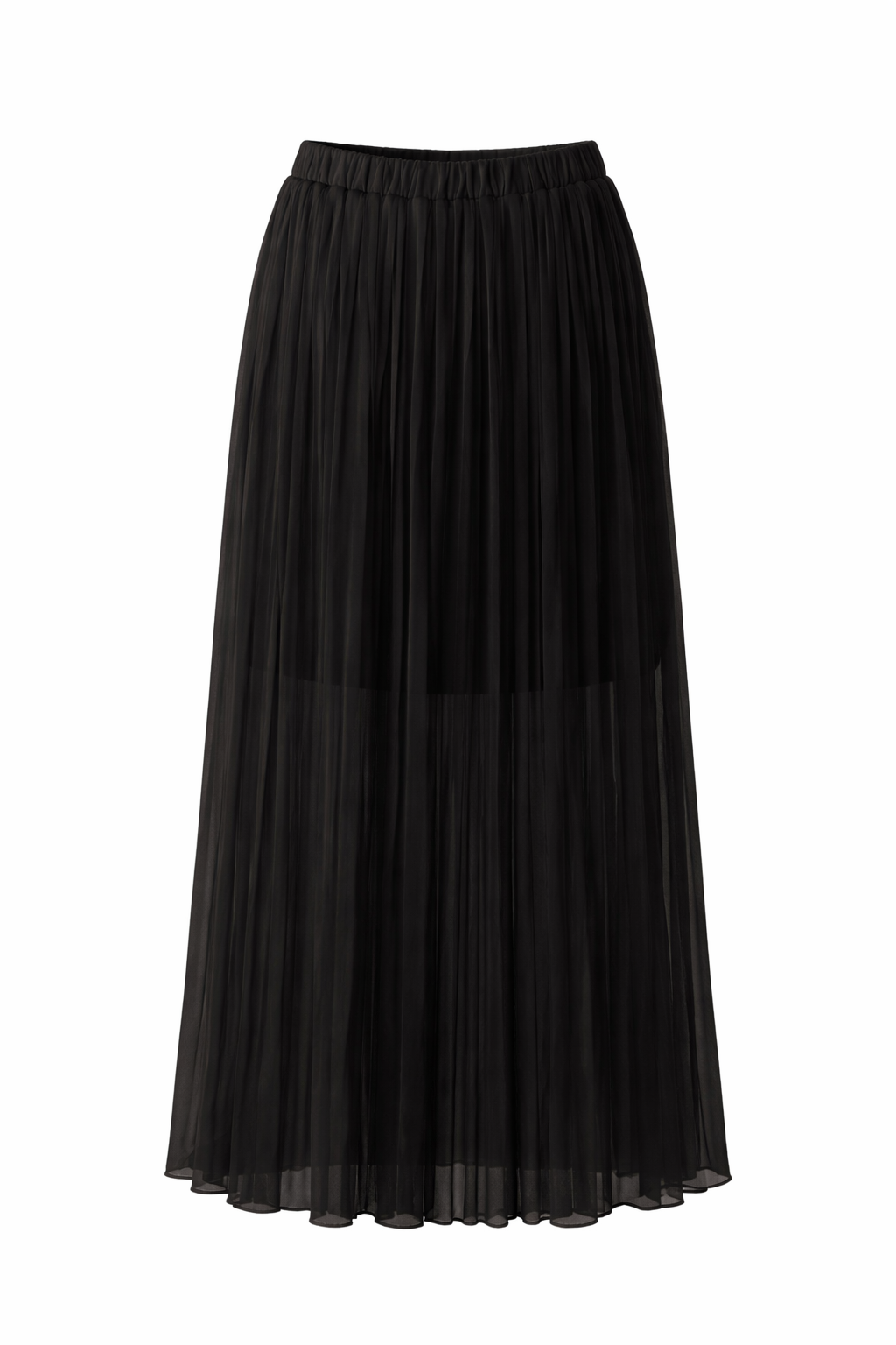 Chiffon Pleated Maxi Skirt