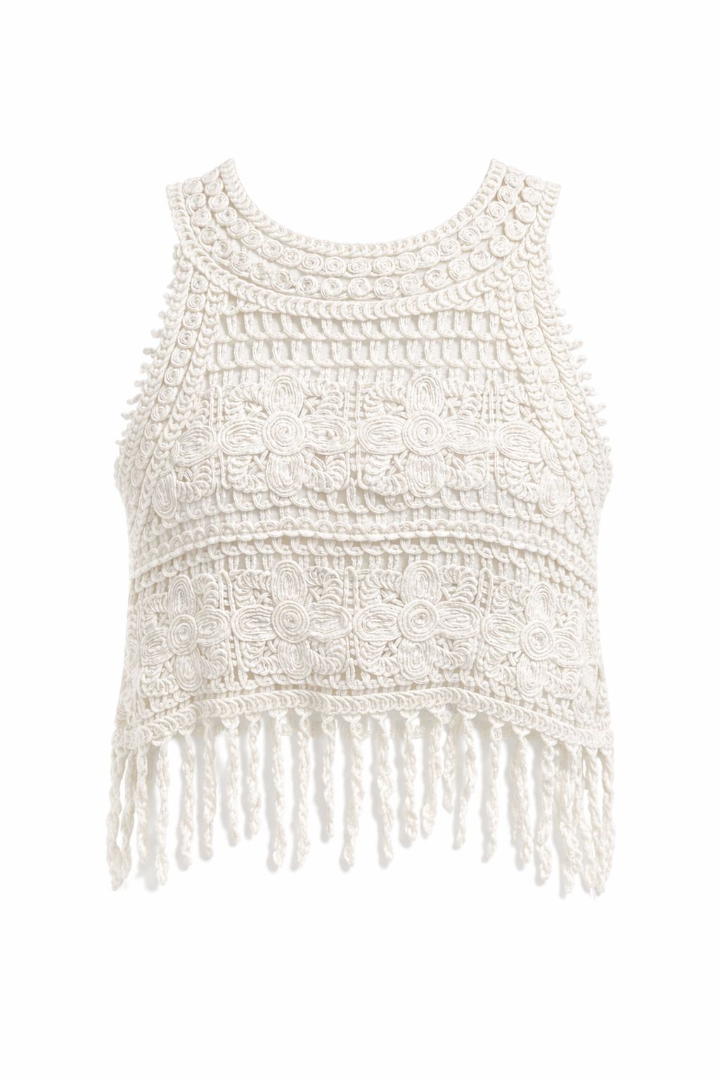 Nude Boho Crochet Top