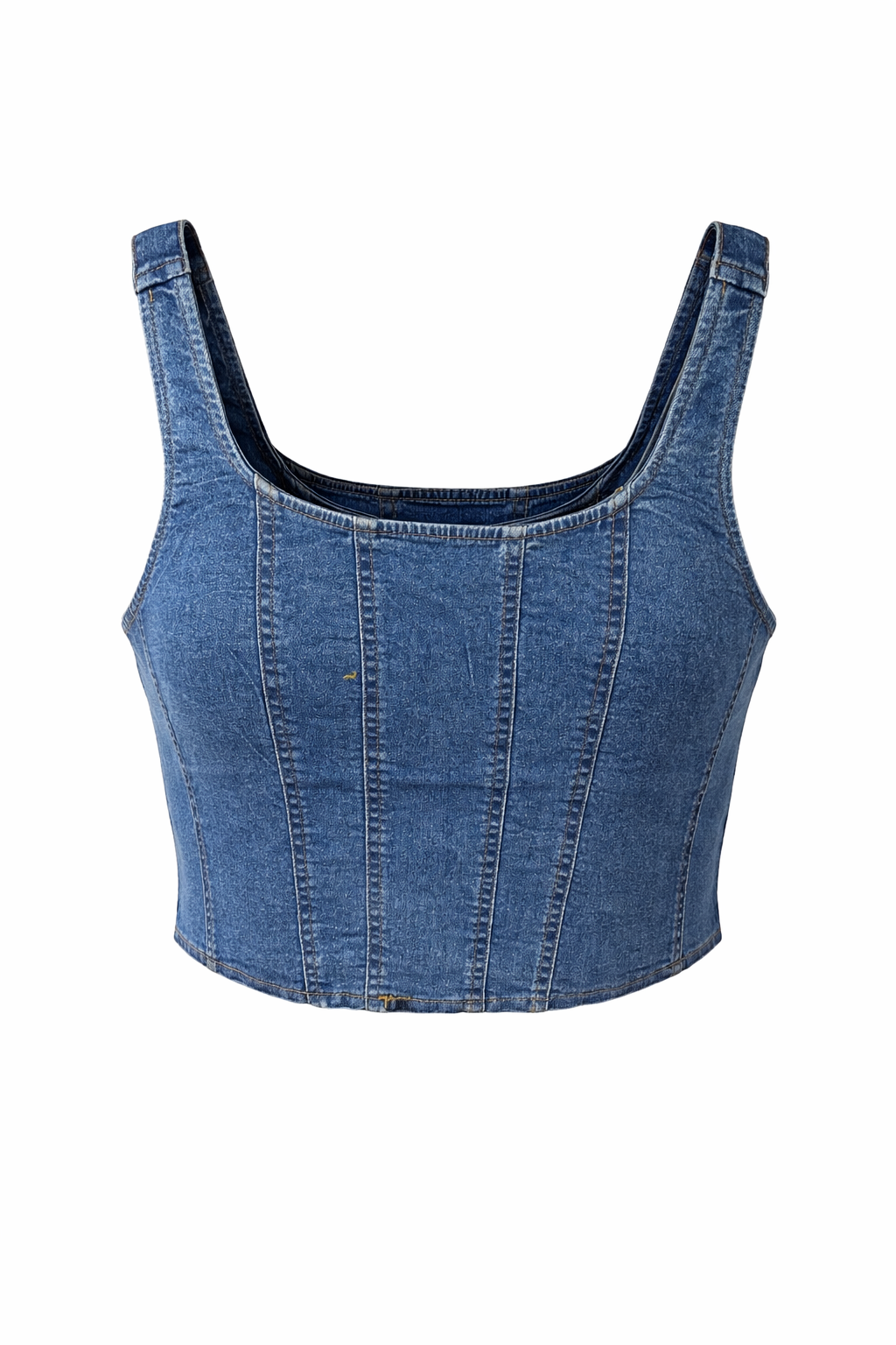 Denim Bustier Mini Top