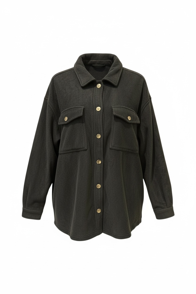 Soft Button Shacket
