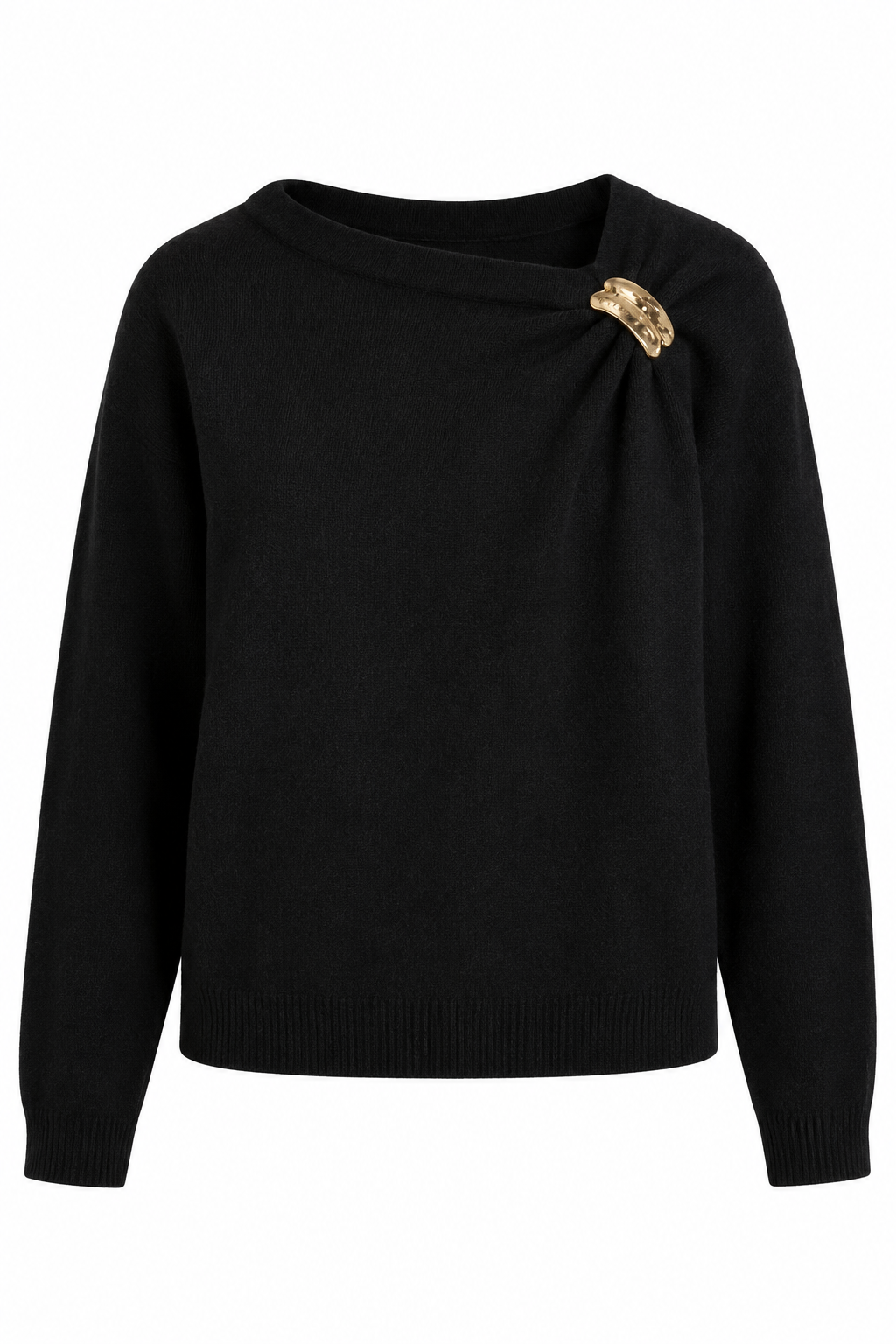 Gold Accent Knit Sweater