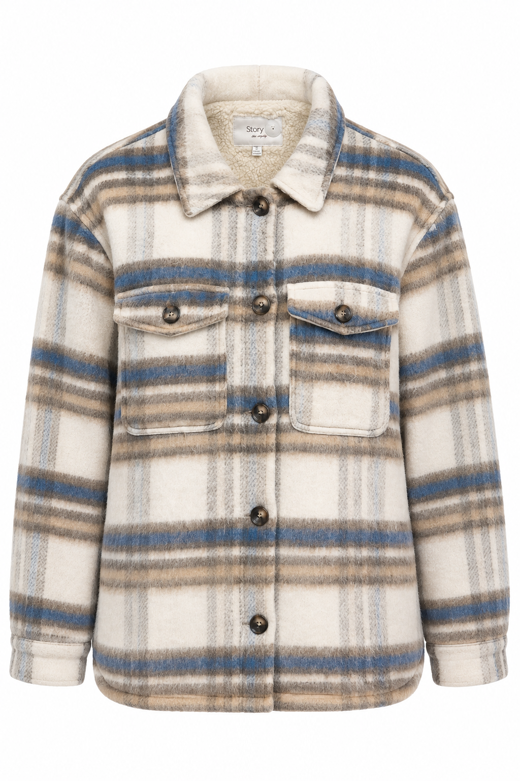 Thick Soft Plaid Button Shacket
