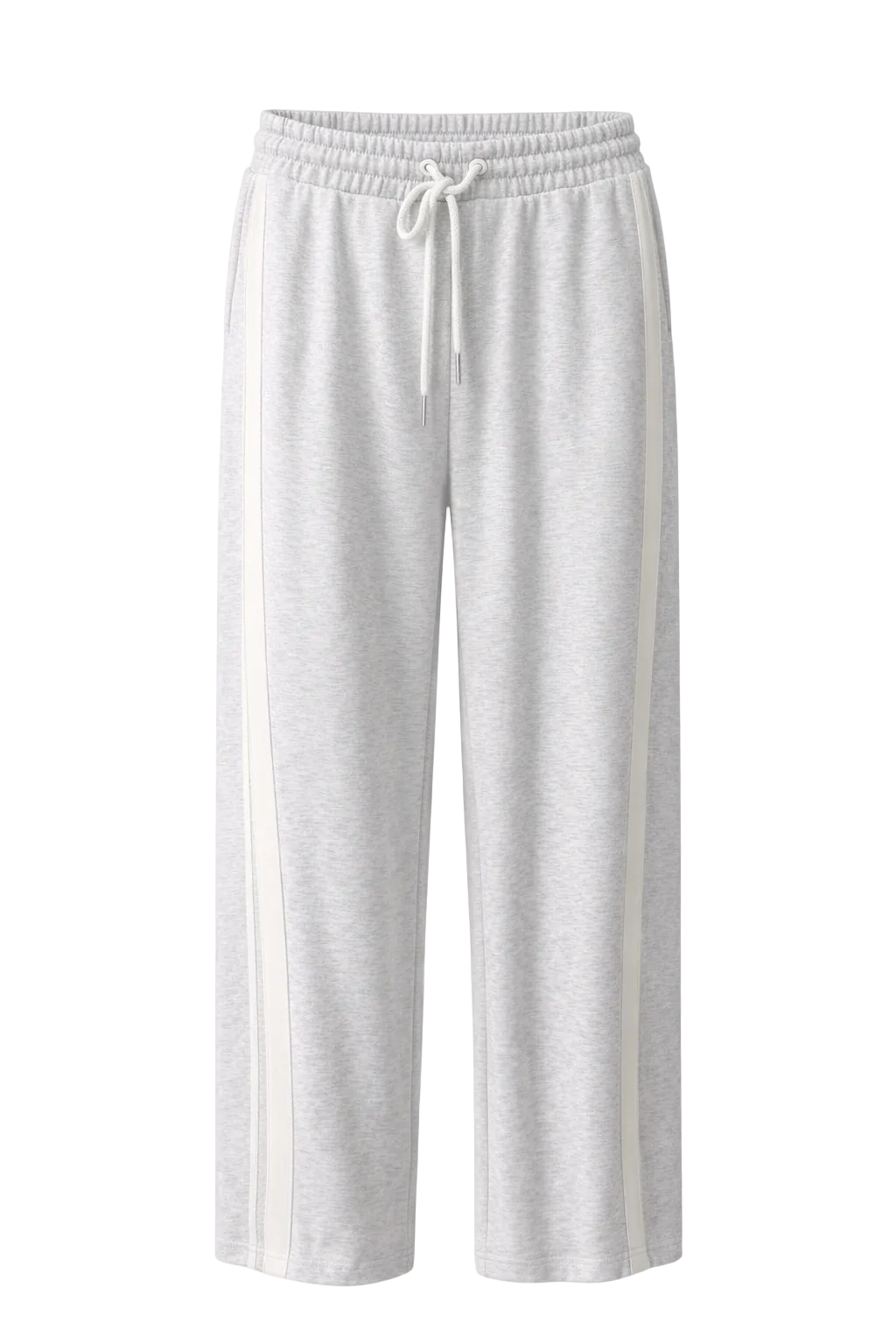 Grey Striped Sweat Pants