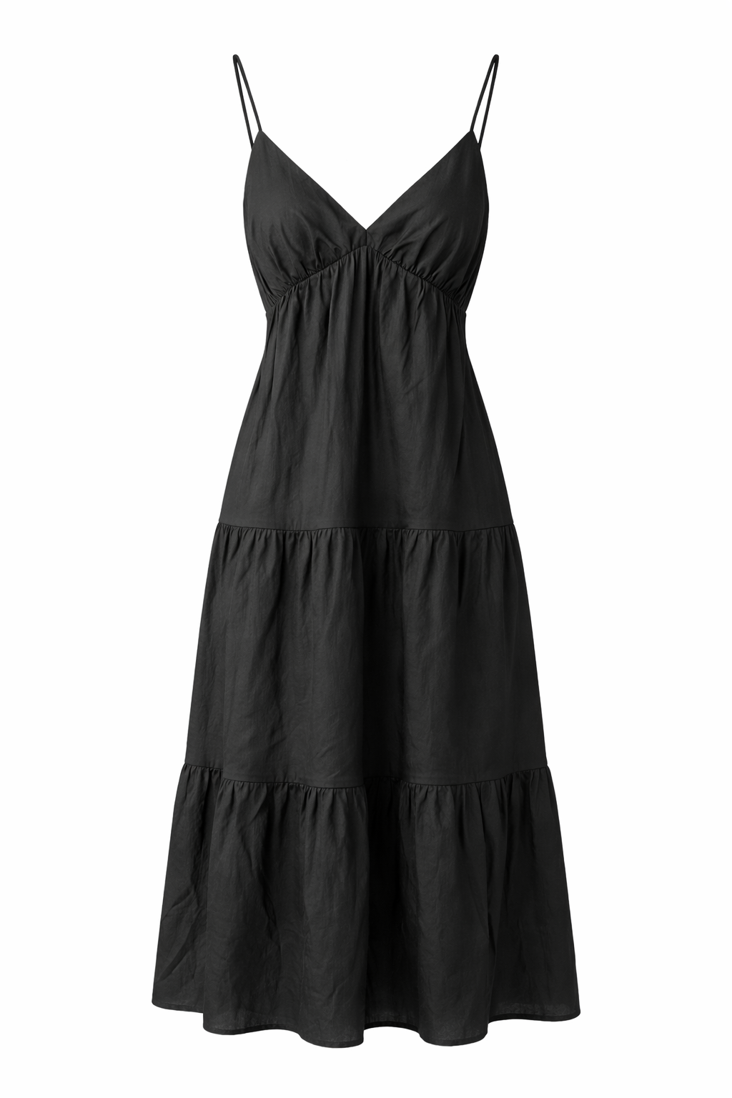 Back Tie Teir Maxi Dress