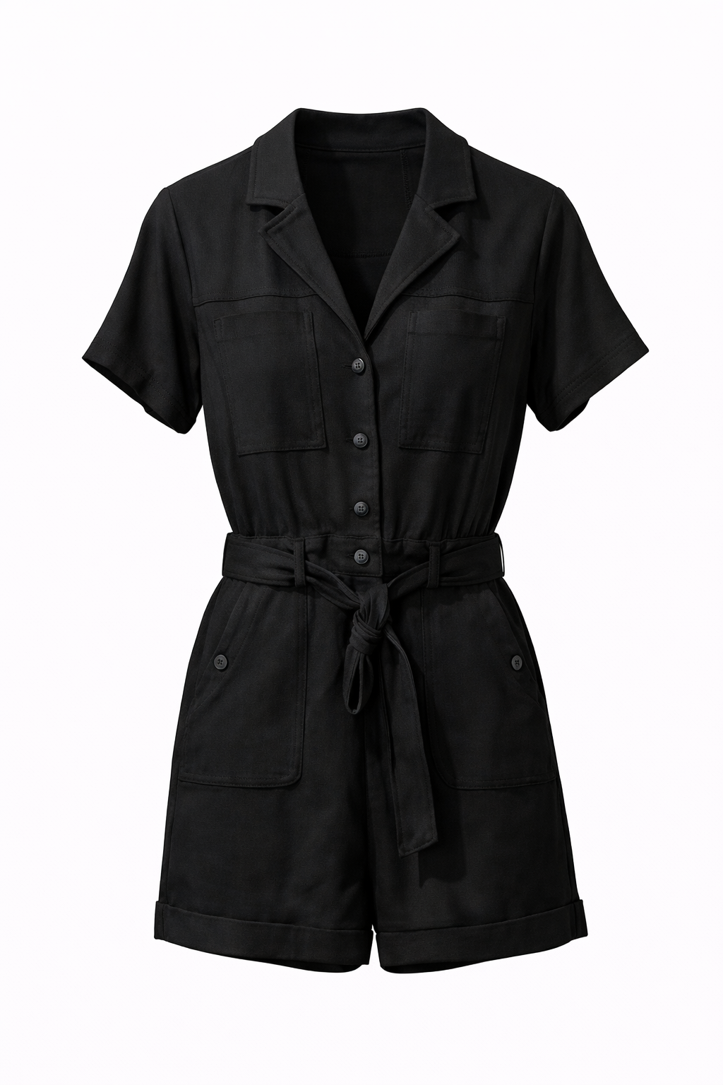 Mini Stretch Cargo Romper