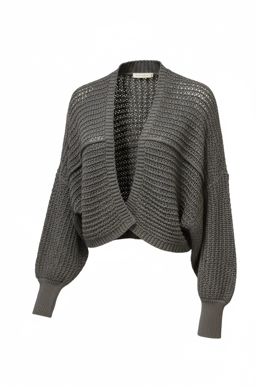 Crochet Arm Knit Sweater