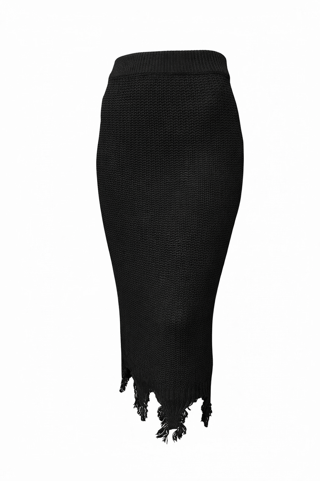 Distressed Sweater Skirt