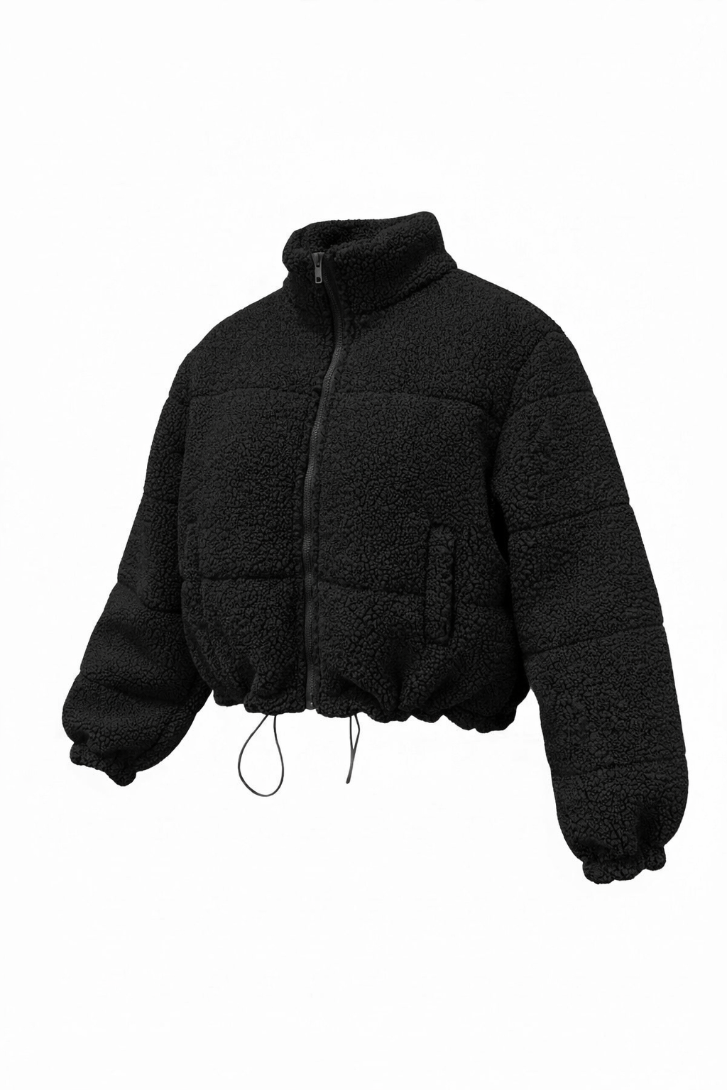 Sherpa Zip Up Adjustable Jacket