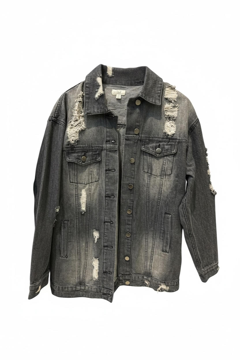 Distressed Jean Jacket