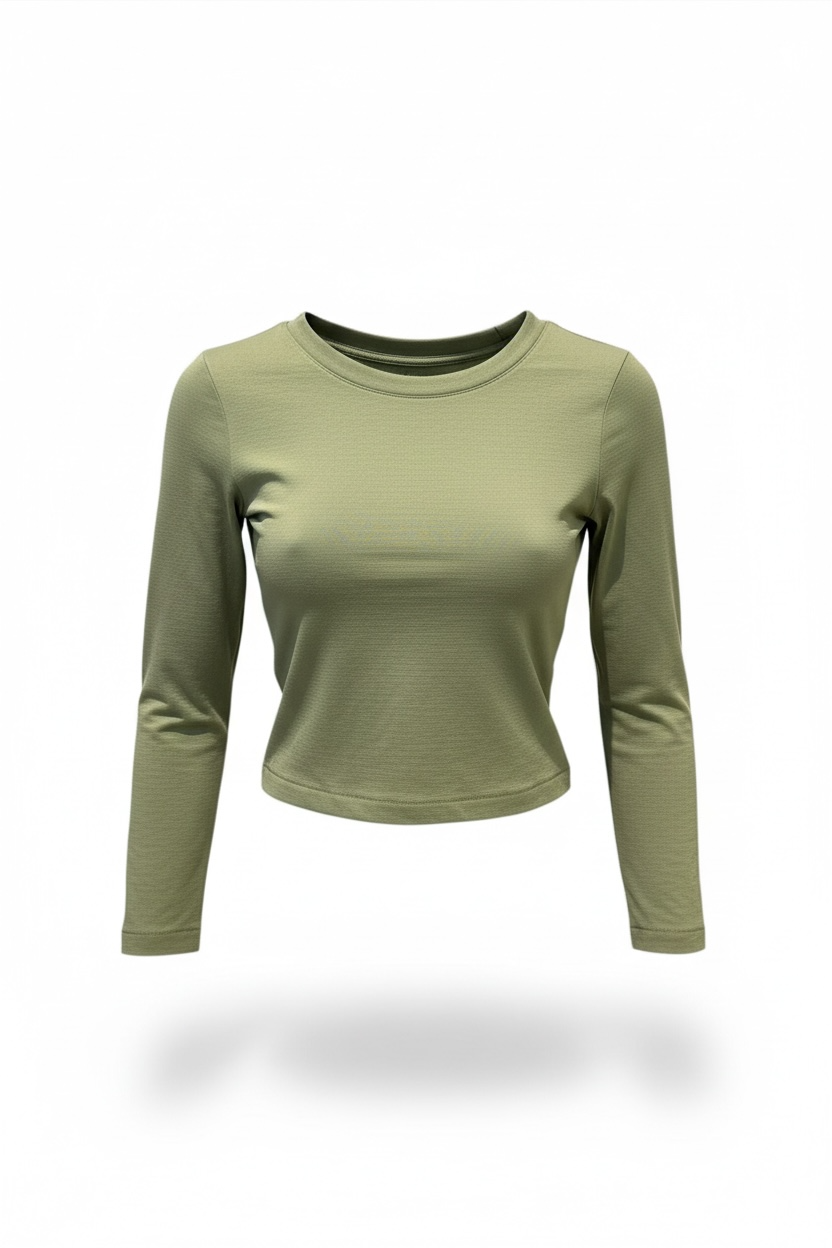 Fur Lined Crop Long Sleeve