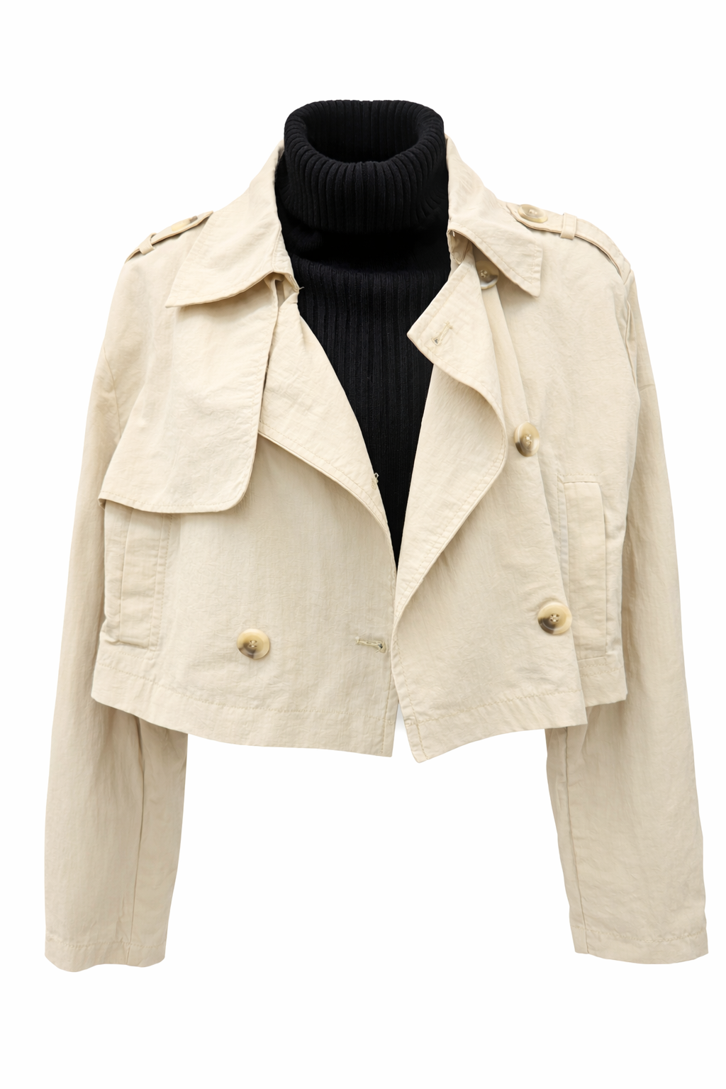 Crop Trench Coat