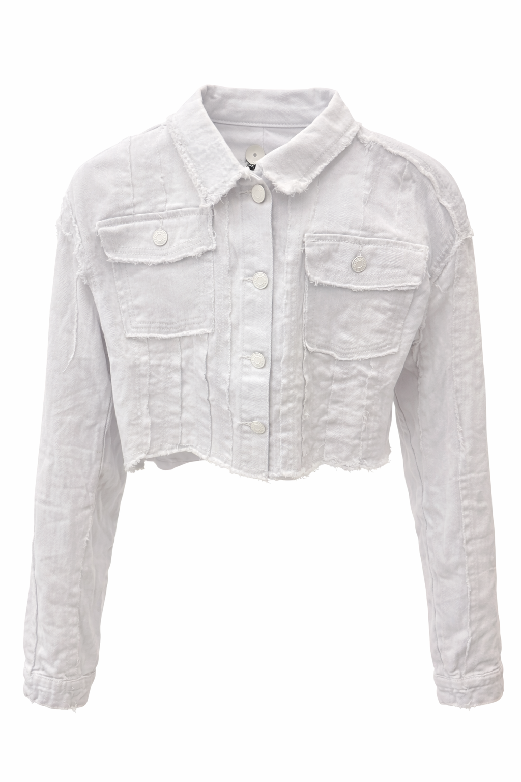 Crop Distresses Jean Jacket