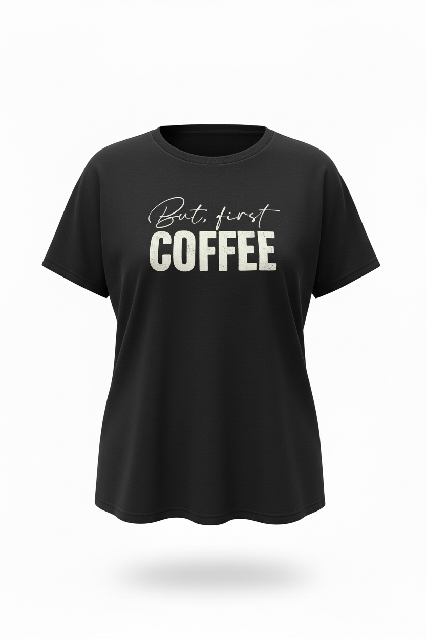 But First Coffee Graphic T-Shirt