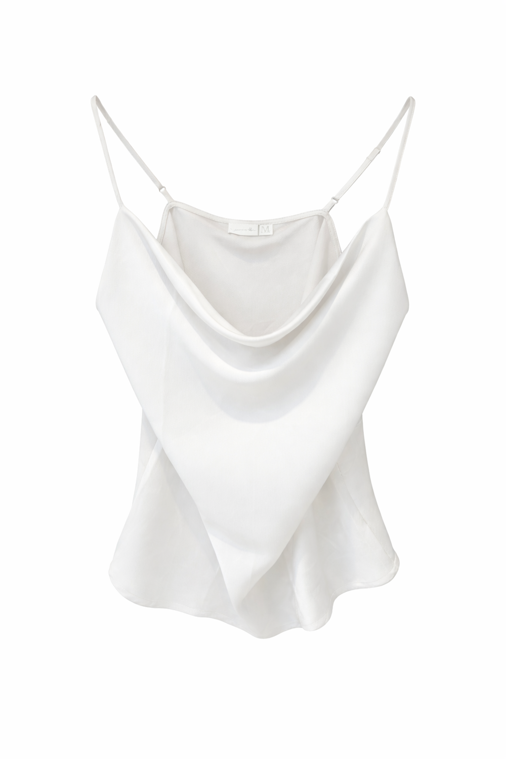 Silk Cowl Neck Tank Top