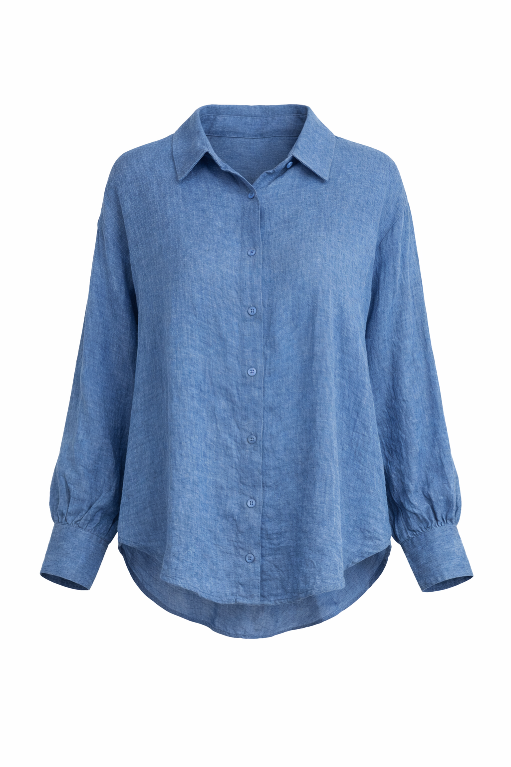 Airy Textured Button Down