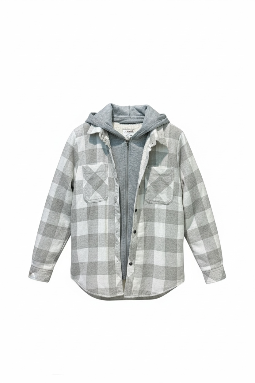 Hoodie Sherpa Flannel
