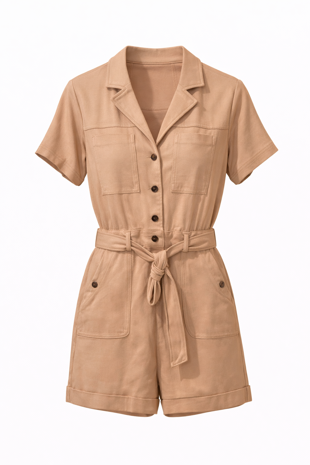 Mini Stretch Cargo Romper