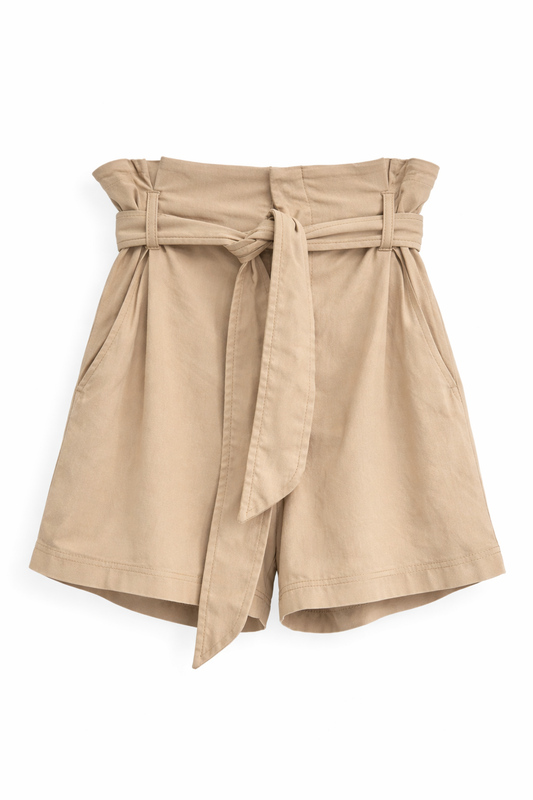 Tie Paper Bag Shorts
