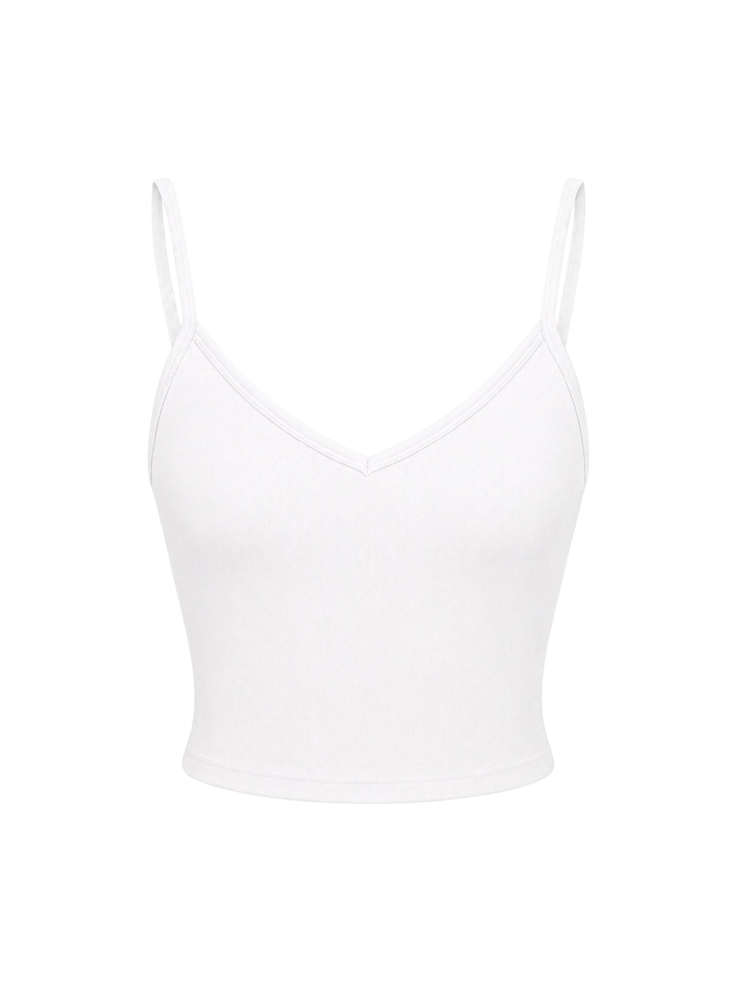 Solid V Neck Tank Top