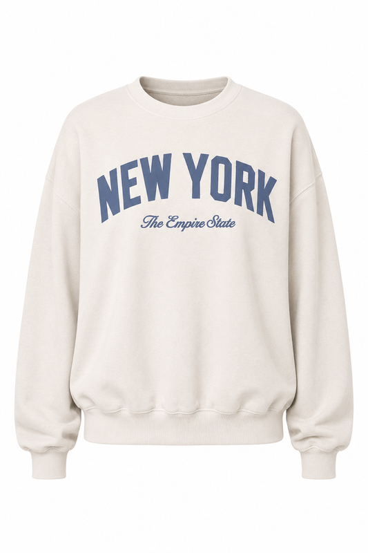 Embroidered Empire State NY Pullover