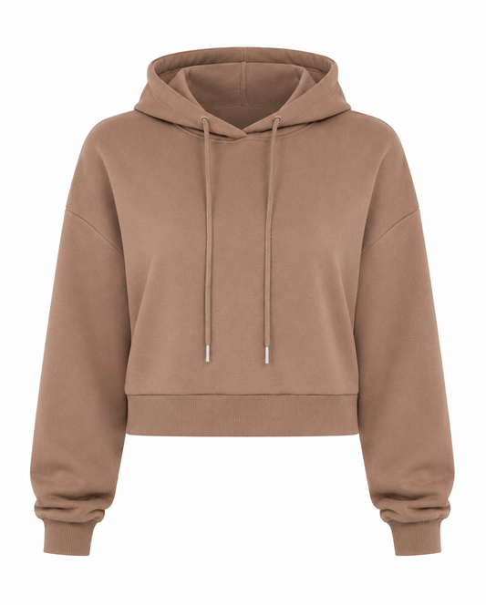 Taupe Drawstring Hoodie