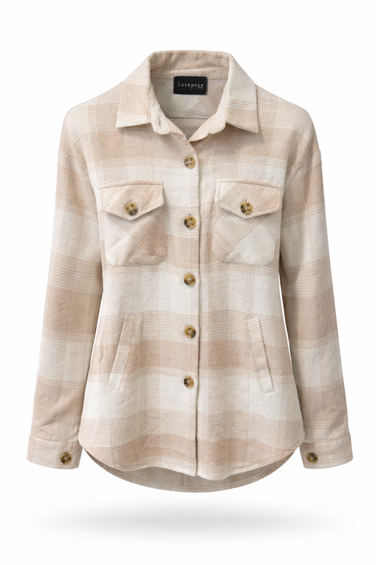 Plaid Button Pocket Shacket