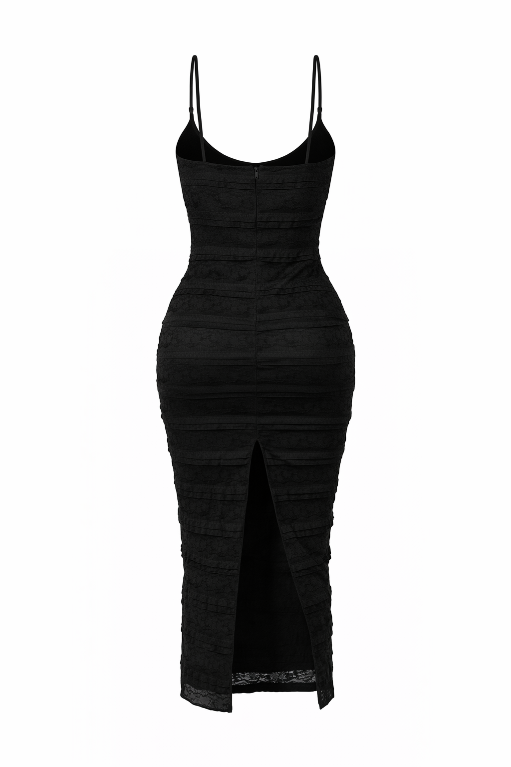 Lace Open Front Midi Dress