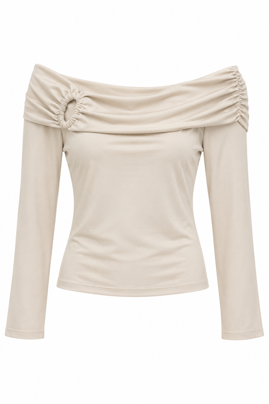 Off The Shoulder Long Sleeve Top