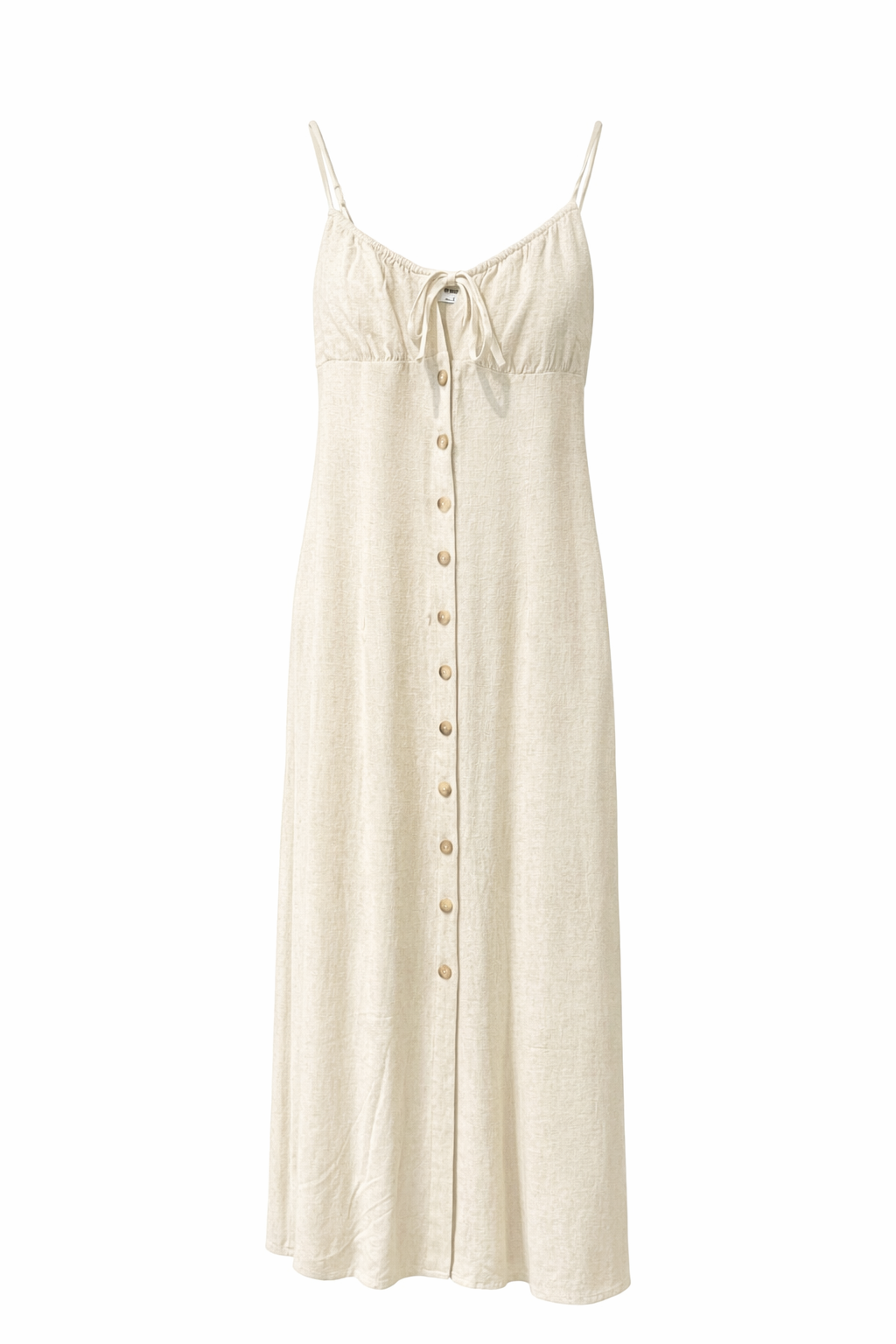 Linen Button Maxi Dress