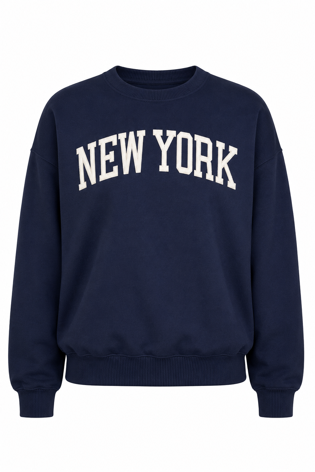 Navy Embroidered NY Pullover