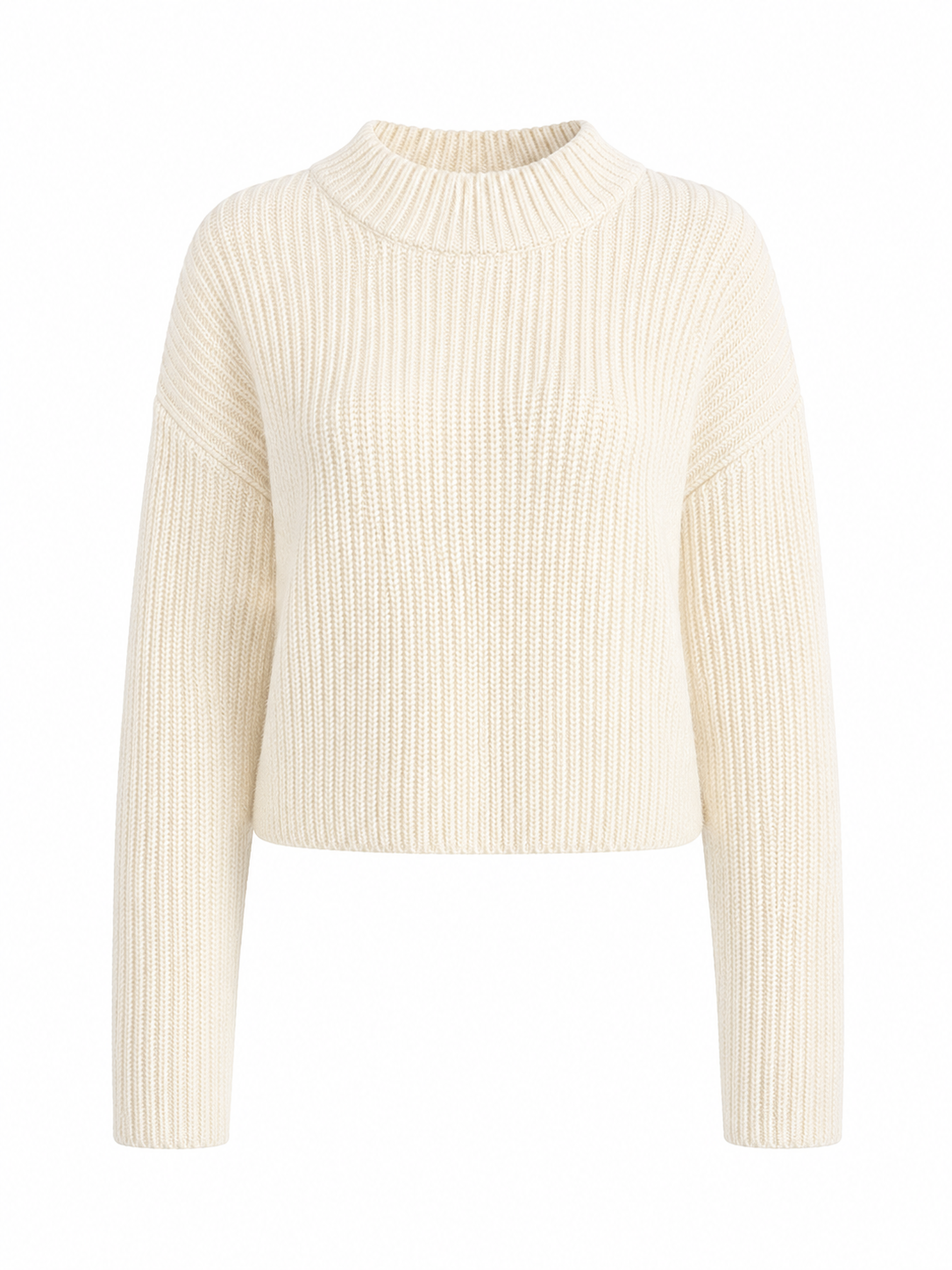Ribbed Mock Neck Sweater