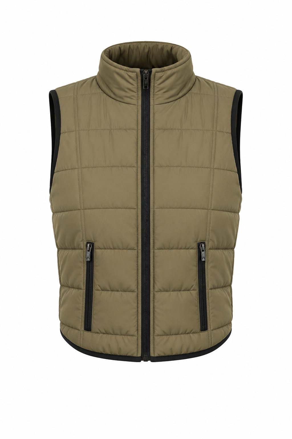 Contrast Trim Packable Vest