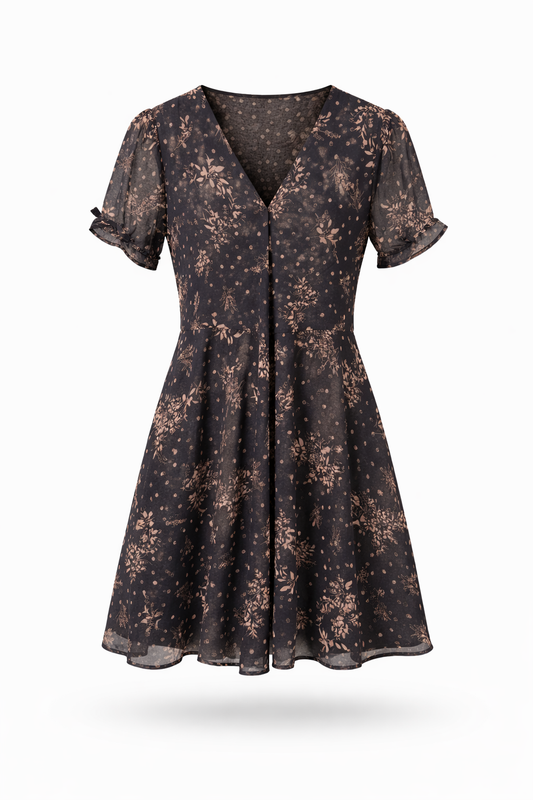 Floral Chiffon Dress