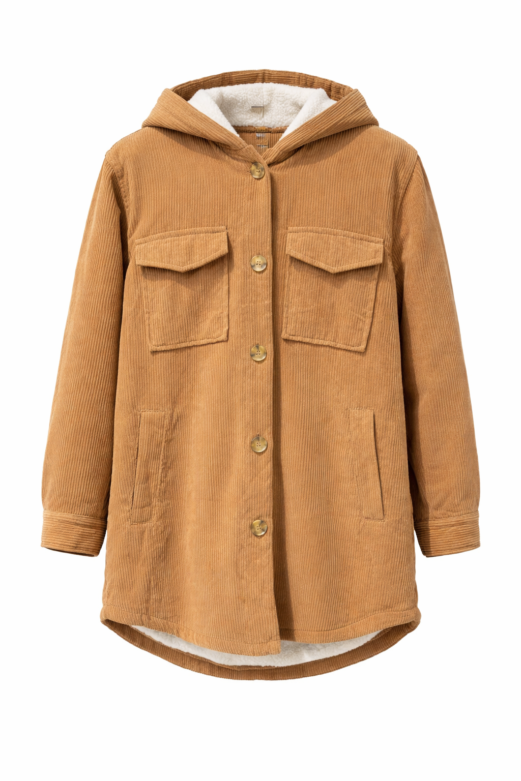 Sherpa Corduroy Hooded Jacket