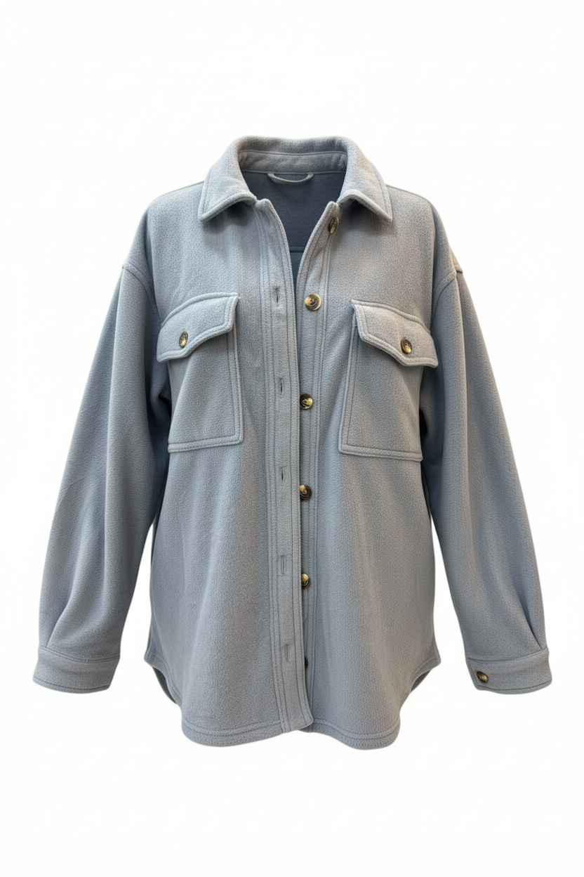 Soft Button Shacket