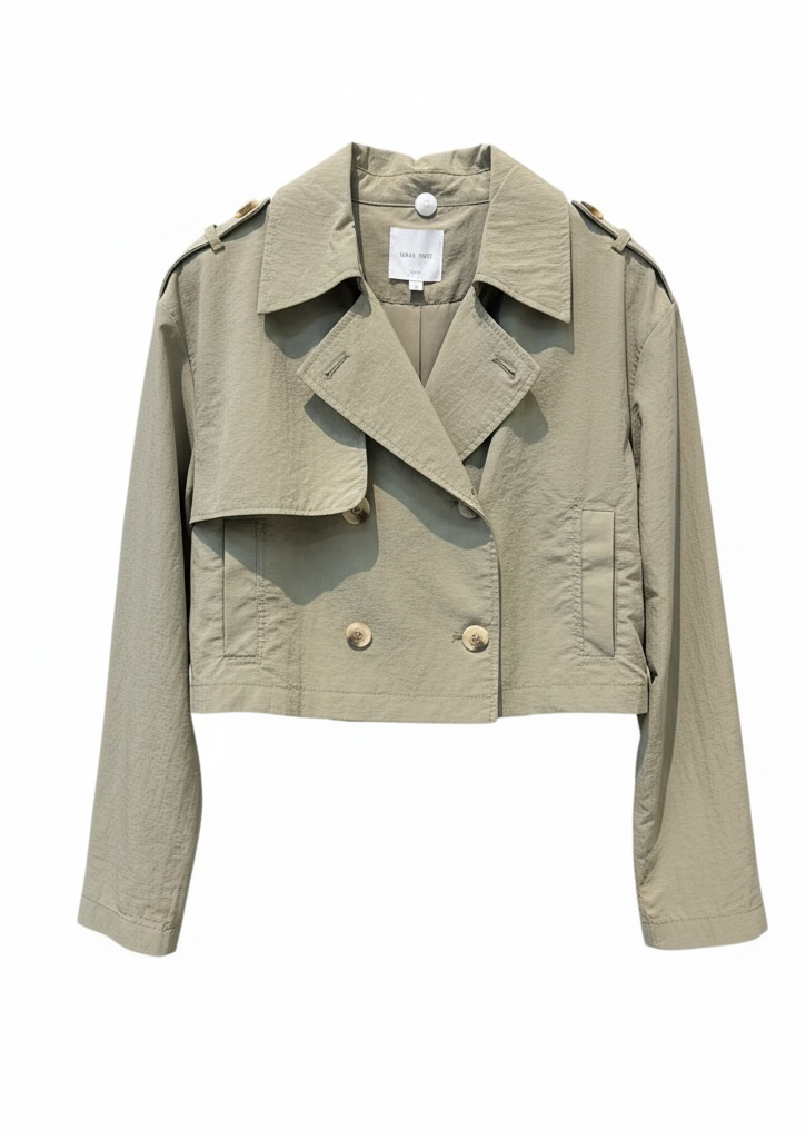 Crop Trench Coat