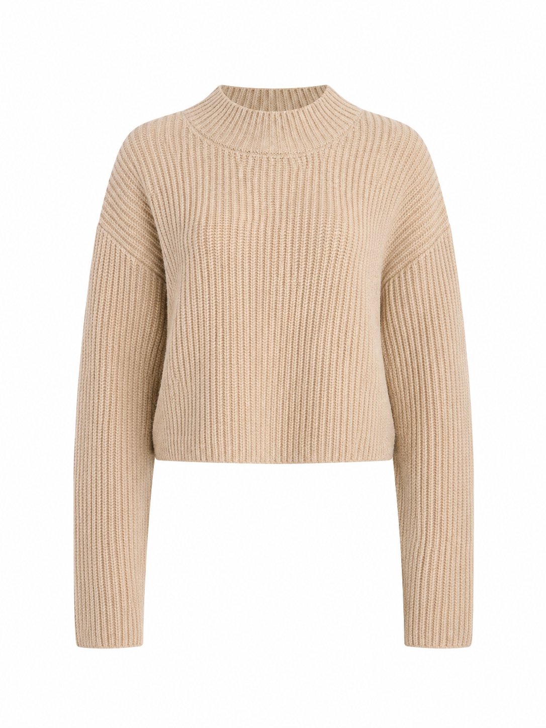 Ribbed Mock Neck Sweater