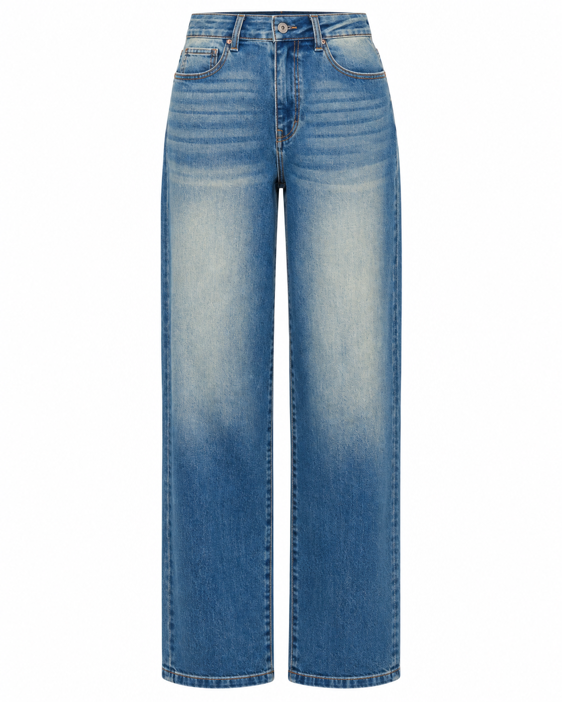 Acid Wash Wide Leg Jeans