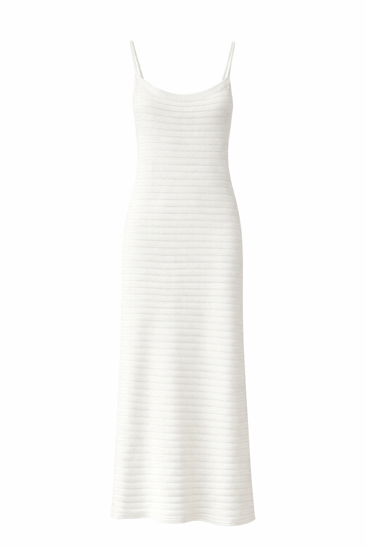 Cream Crochet Maxi Dress