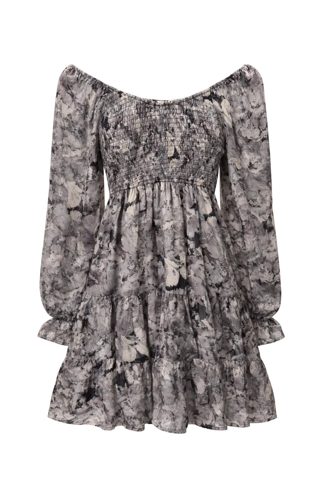 Floral Chiffon Mini Dress