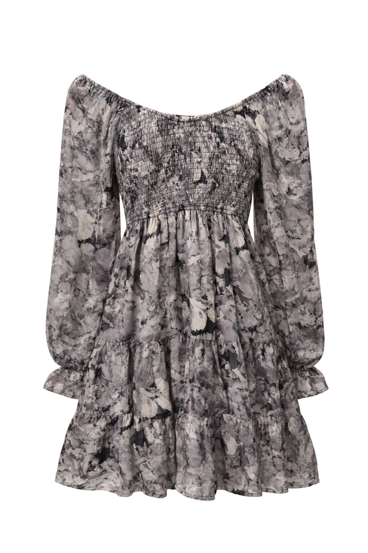 Floral Chiffon Mini Dress