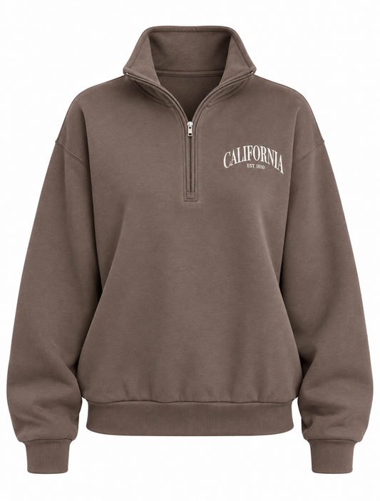 California Half Zip Sweatshirt