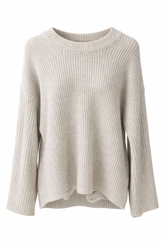 Multi Color Distressed Sweater