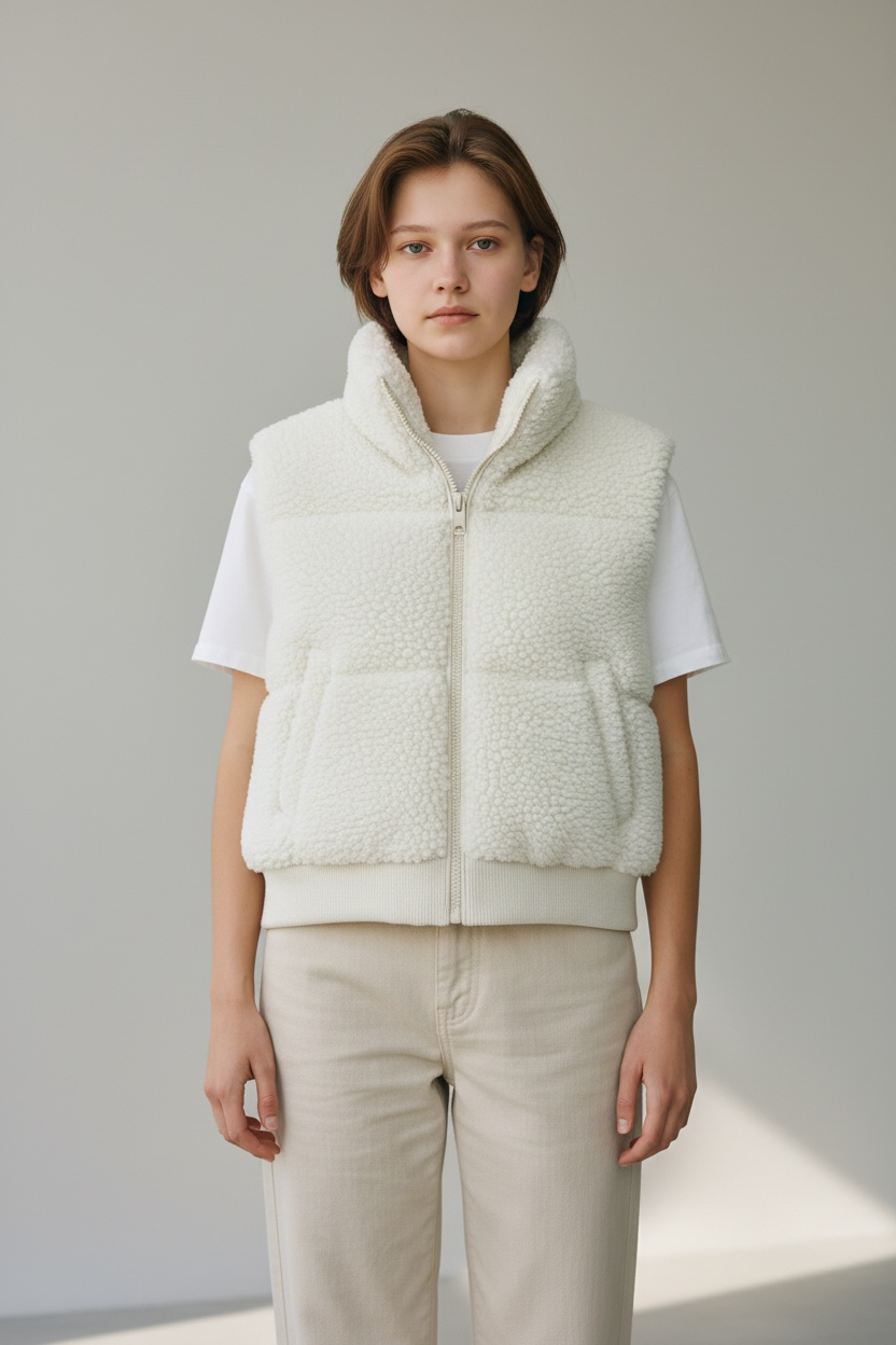 Thick Sherpa Teddy Vest