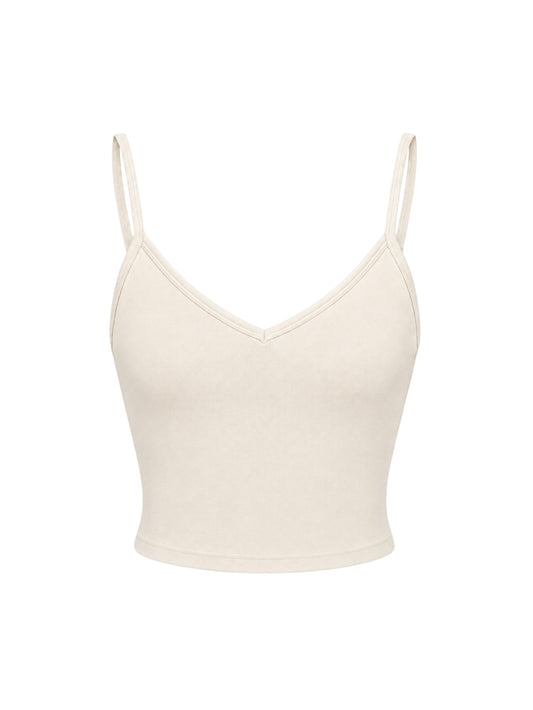 Solid V Neck Tank Top