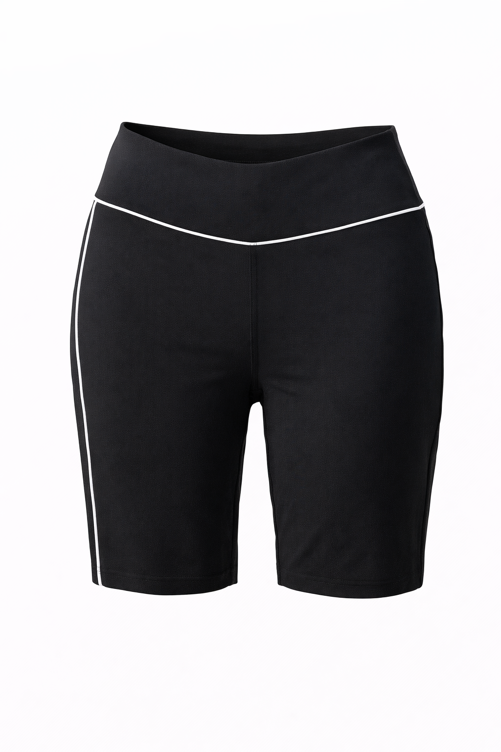 Black Stripe Active Biker Shorts